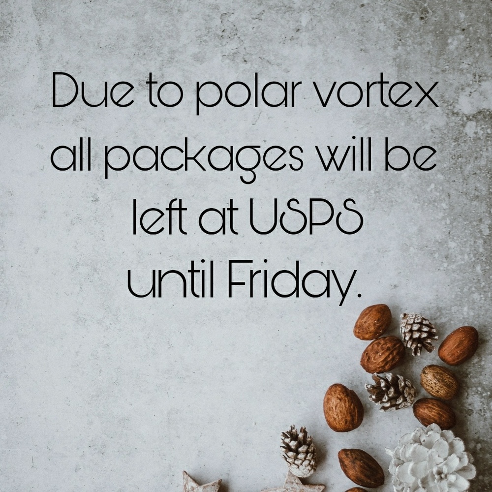 Packages will be dropped off until Friday